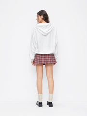 Terry Bowknot Graphic Drawstring Hoodie