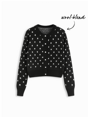 Wool-blend Round Neckline Solid Button Knitted Cardigan