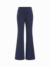 High Stretch Low Rise Solid Flared Trousers