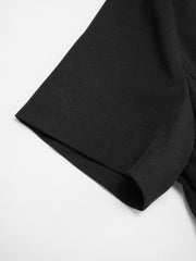 Boat Neck Pleated A-line Mini Dress