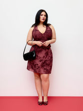 Halter Neckline Floral Tie Back Top & Mid Rise Mini Skirt Set Curve & Plus