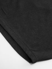 Jersey Round Neck Batwing Sleeve Oversized Tee
