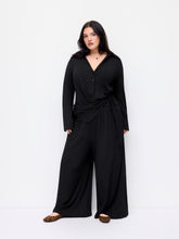 Ruched Knotted Top & Mid Rise Straight Leg Trousers Set Curve & Plus