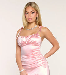 Lesley Satin Mermaid Formal Dress