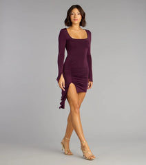 Season Of Chic Long Sleeve Mini Dress