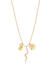 Serpentina Snake Charm Necklace
