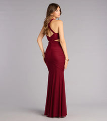 Giana Ruched Mesh Mermaid Dress