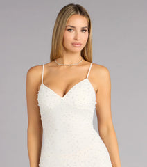 Anisa Pearl Rhinestone Mermaid Formal Dress