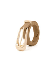 Large Signature Buckle Belt in Shiitake