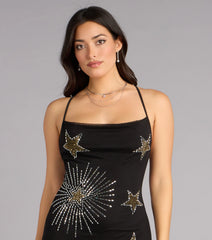 Daniella Celestial Rhinestone Formal Dress