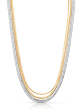 Mixed Metal Strands Necklace