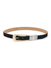 Metal Core Suede Belt