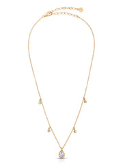 Dripping in Crystals Drop Necklace