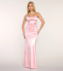 Lesley Satin Mermaid Formal Dress