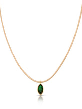 Marquise Emerald Cord Necklace