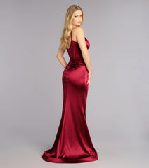 Beatrice Satin Gemstone Mermaid Formal Dress