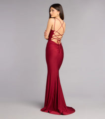 Karen Lace-Up Mermaid Formal Dress