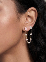 Double Piercing Rose Earrings