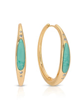 Turquoise Solstice Hoops