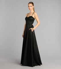 Leyla Glitter Woven A-Line Dress