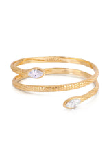 Marquise Coiled Snake Bangle