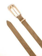Large Signature Buckle Belt in Shiitake