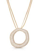 Open Circle Pavè Necklace