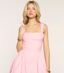 Pretty Little Crepe Skater Dress