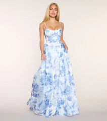 Marielle Floral A-Line Formal Dress