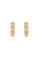 Crystal Chain Link Hoops