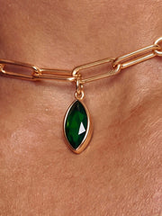 Emerald Crystal Charm