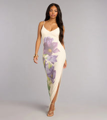 Athena Beaded Sequin Floral Formal Dress