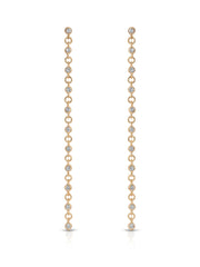 Dainty Linear Crystal Earrings