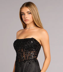 Alessandra Corset A-Line Formal Dress
