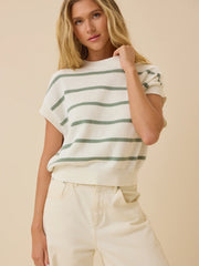 Kira Striped Knit Top