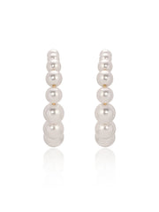 Pearl Bubble Hoops