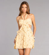 Sweet Heat Floral Chiffon Mini Dress