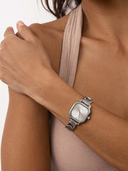 Classic Square Silver Bracelet Watch