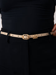 Classic Skinny Belt in Ivory
