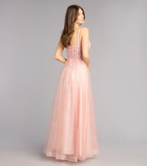 Lexi Glitter Corset A-Line Ball Gown