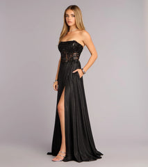 Alessandra Corset A-Line Formal Dress