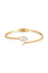 Marquise Snake Cuff Bracelet
