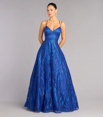 Soraya Glitter A-Line Formal Dress