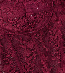 Olga Corset Lace Satin Wrap Mermaid Formal Dress
