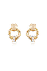 Mini Barrel Crystal Earrings