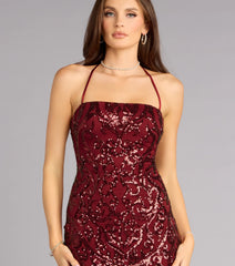 Shimmer Mist Sequin Mini Dress