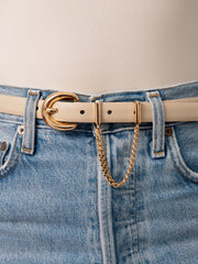 Cascade Chain Belt in Ivory