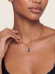 Sapphire Crystal Charm