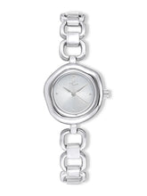 Open Circle Bracelet Watch in Silver