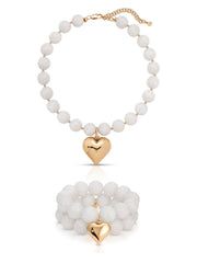 Luck and Love Set in Bone